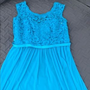 Malibu blue tea length dress